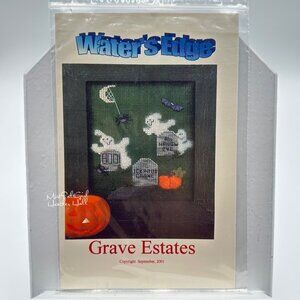 Waters Edge Grave Estates Cross Stitch Pattern Halloween